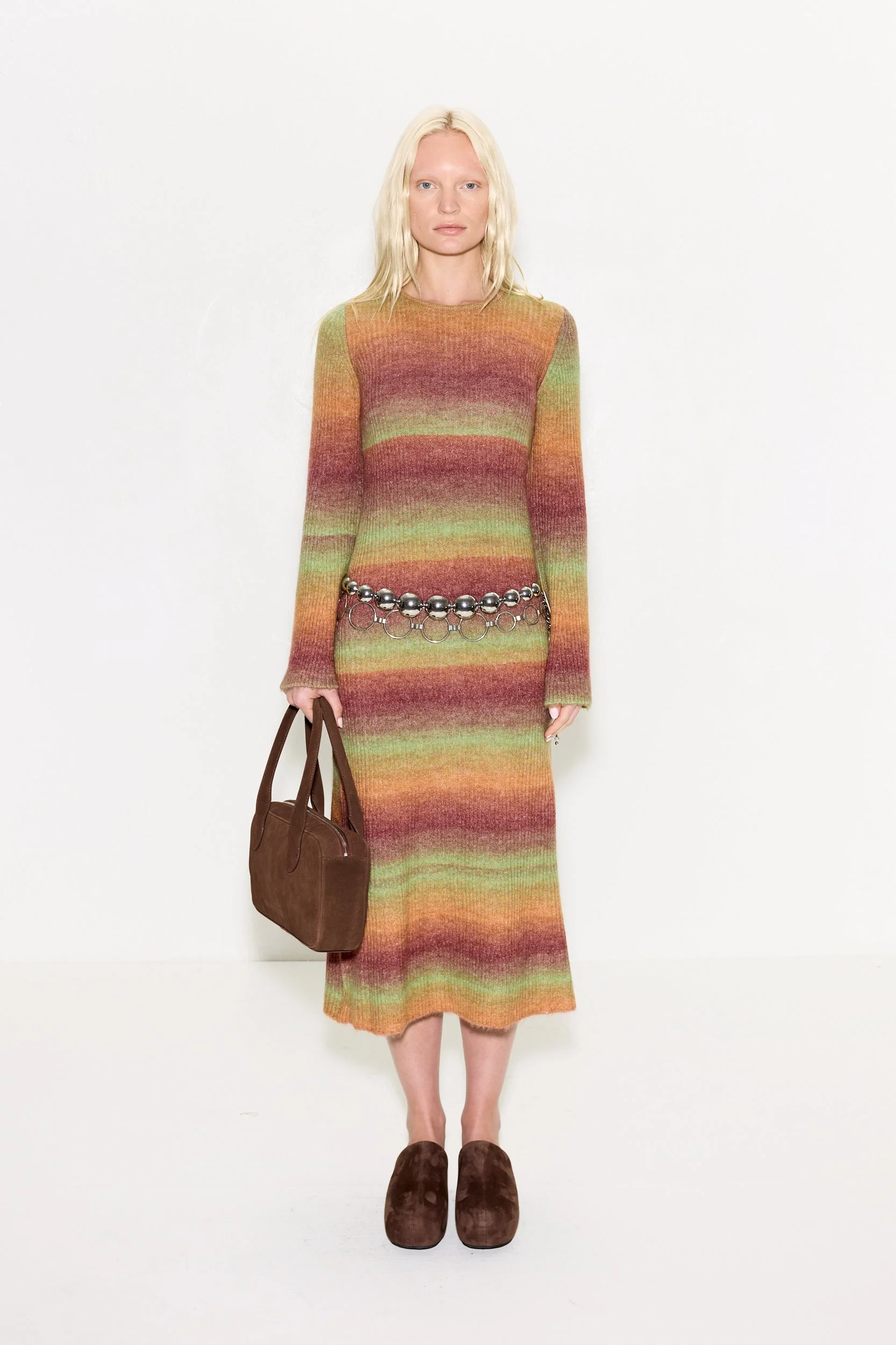 Axon Knit Dress In Autumn Ombre - Image 2
