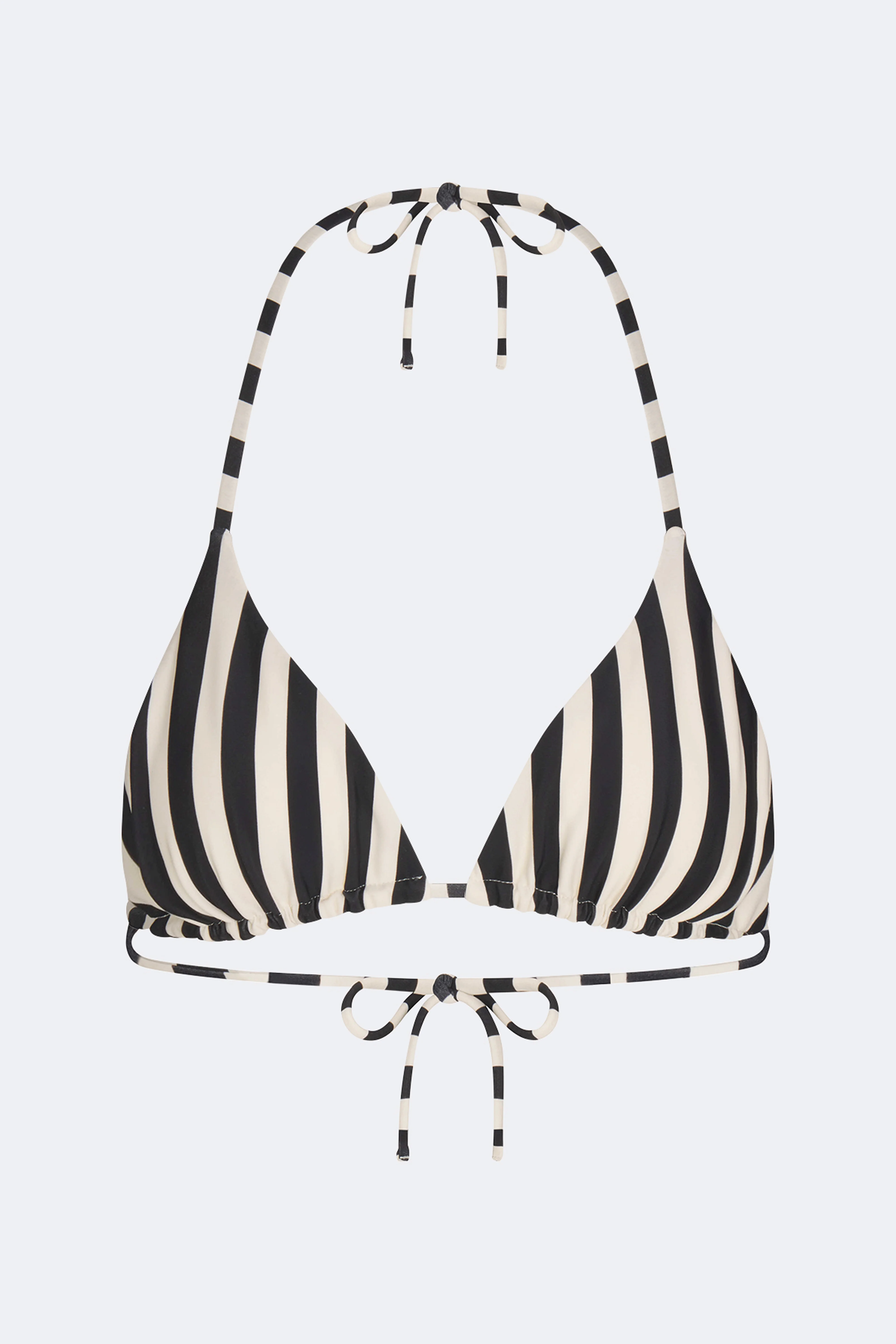 Bwai Bikini Top In Black/White Stripe