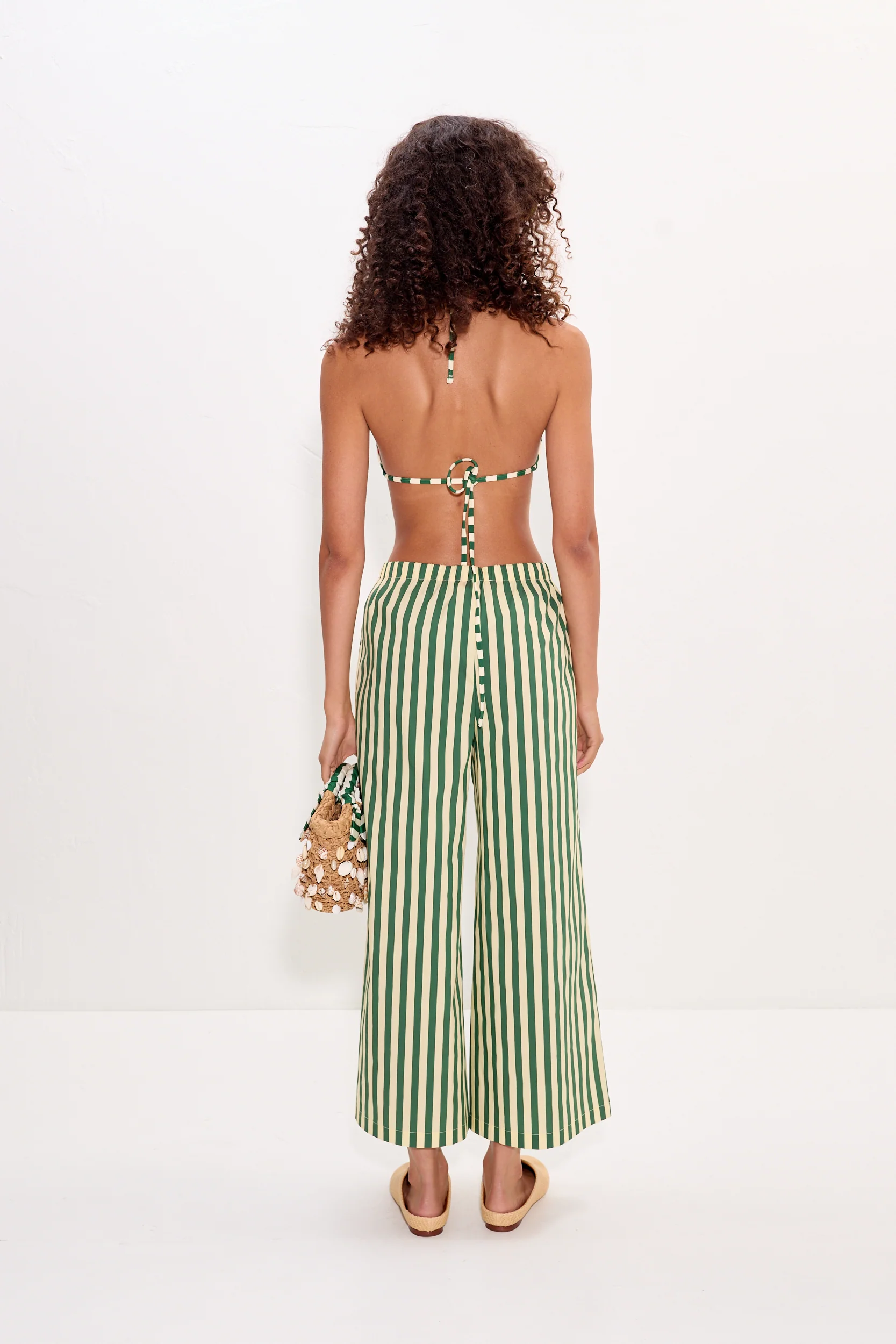 Bwai Bikini Top In Gummy Green/Ecru - Image 6