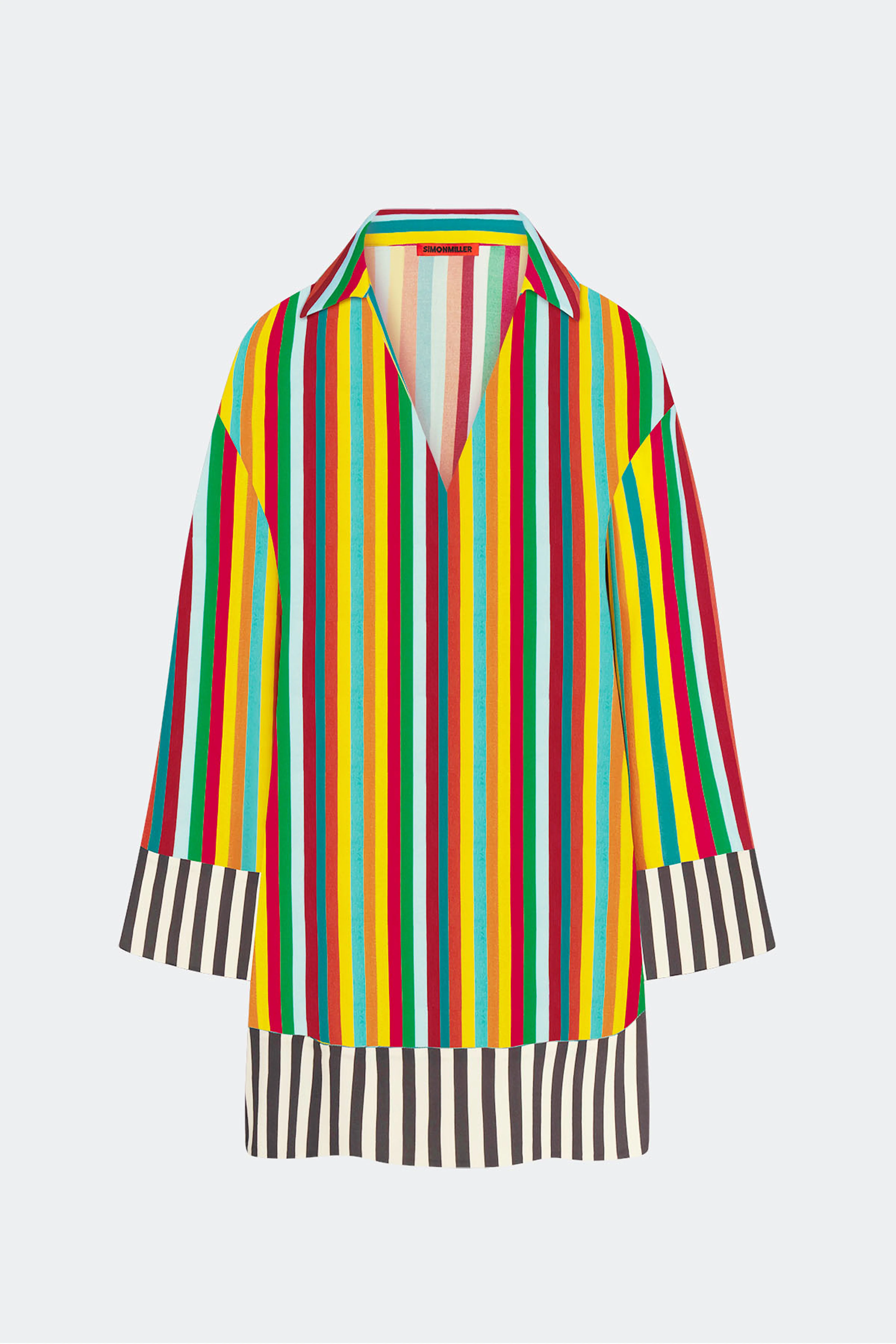 Diaz Mini Dress In Vibrant Multi Stripe - Image 2
