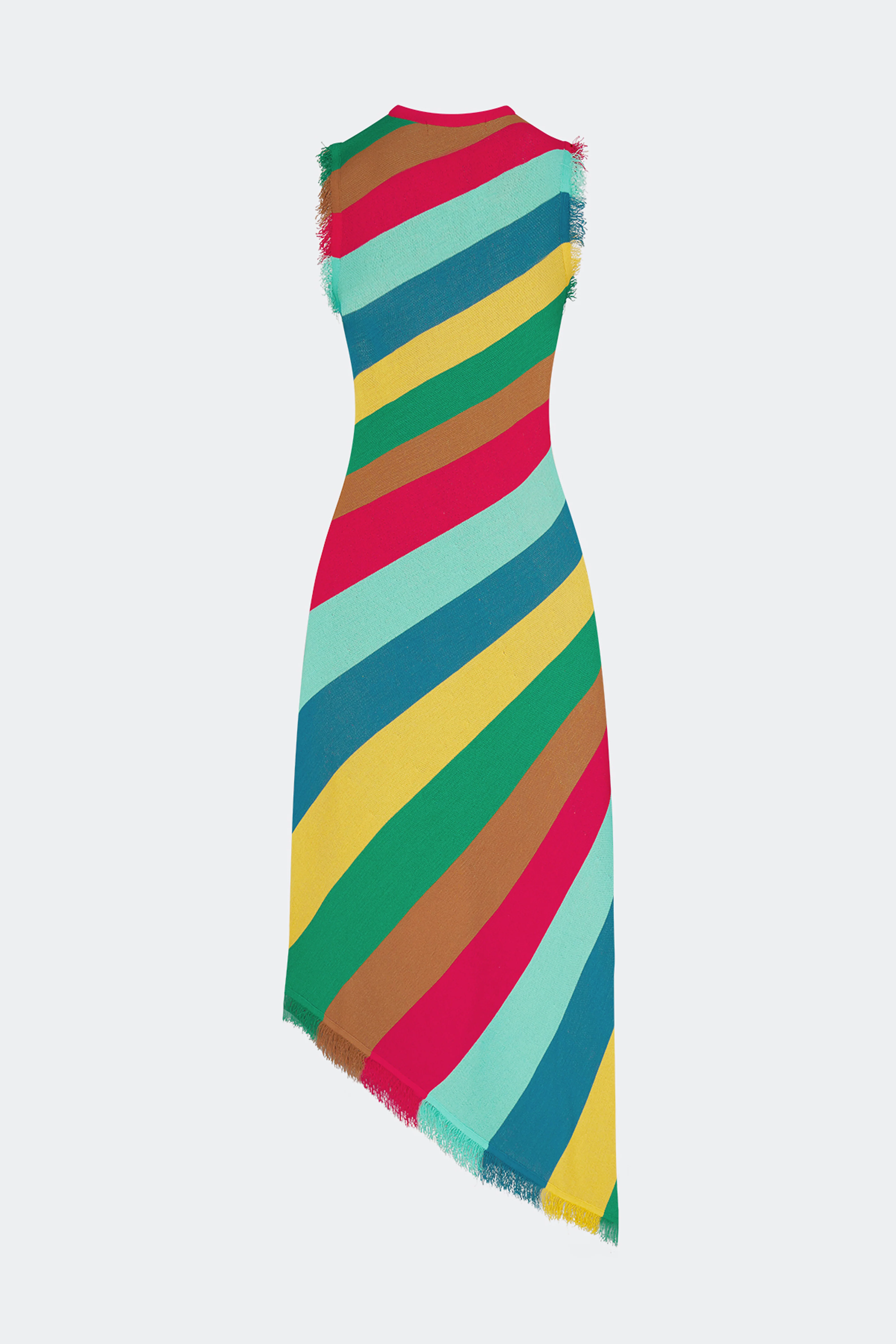 Elena Knit Dress In Vibrant Multi Stripe - Image 2