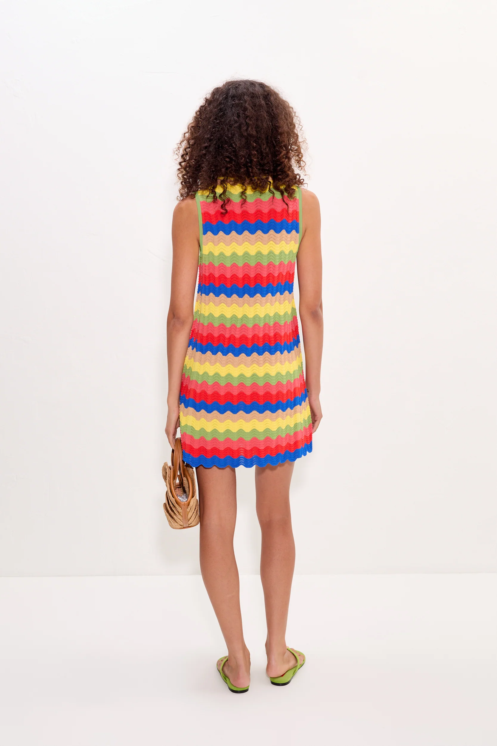 Moji Wave Mini Dress in Tropical Wave - Image 4