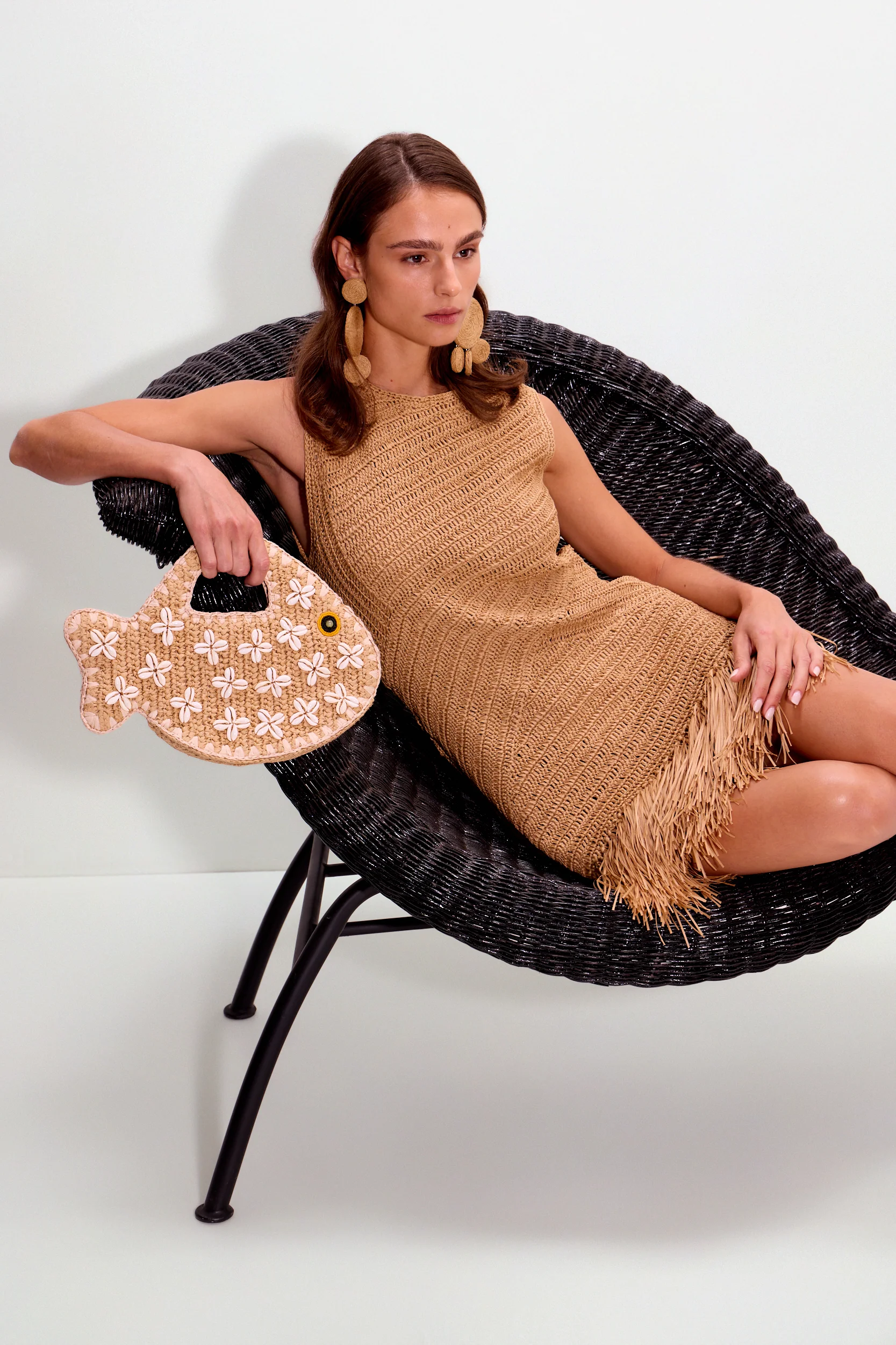 Puka Fish Bag In Natural - Image 3