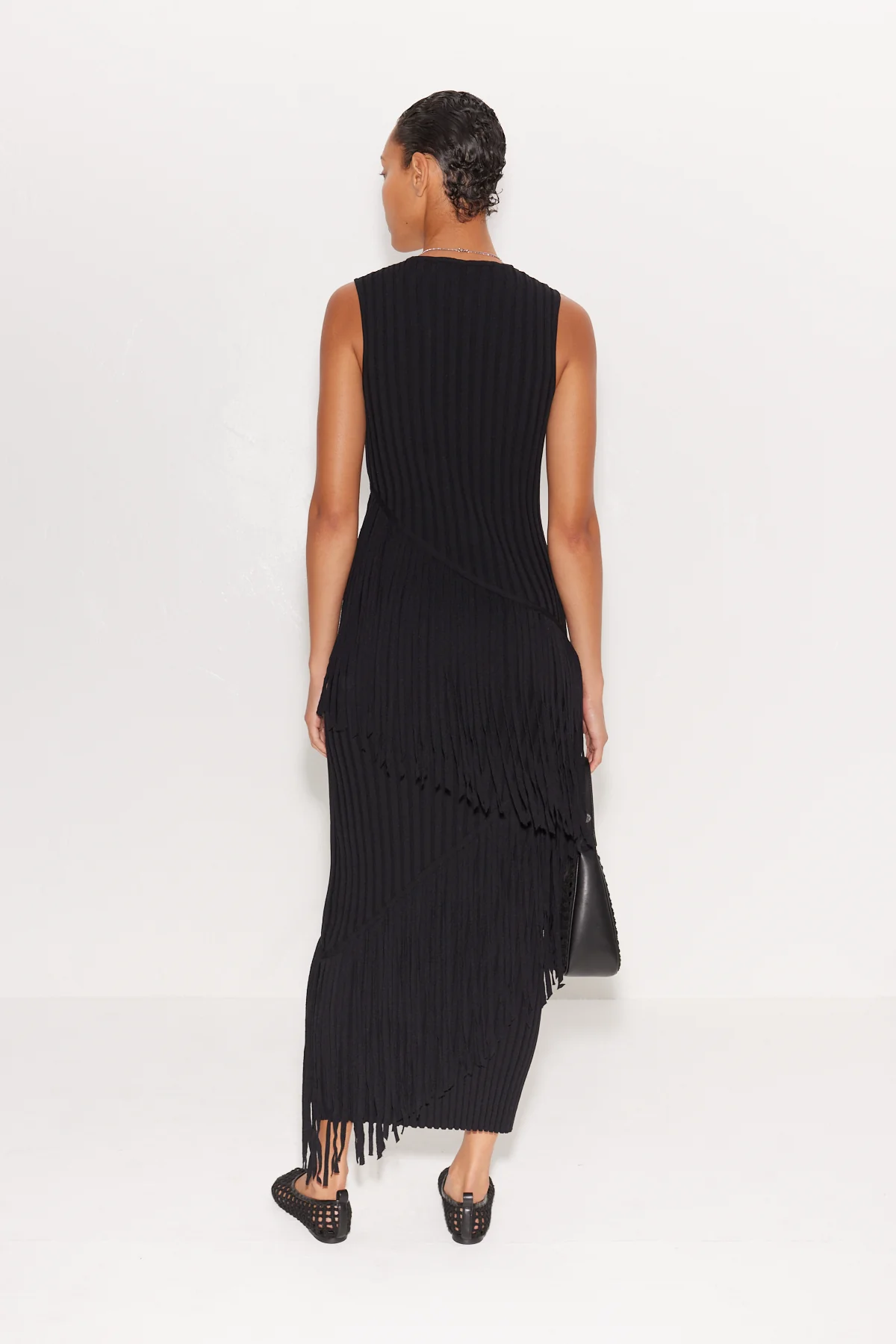 Spiral Dress in Black - Image 2