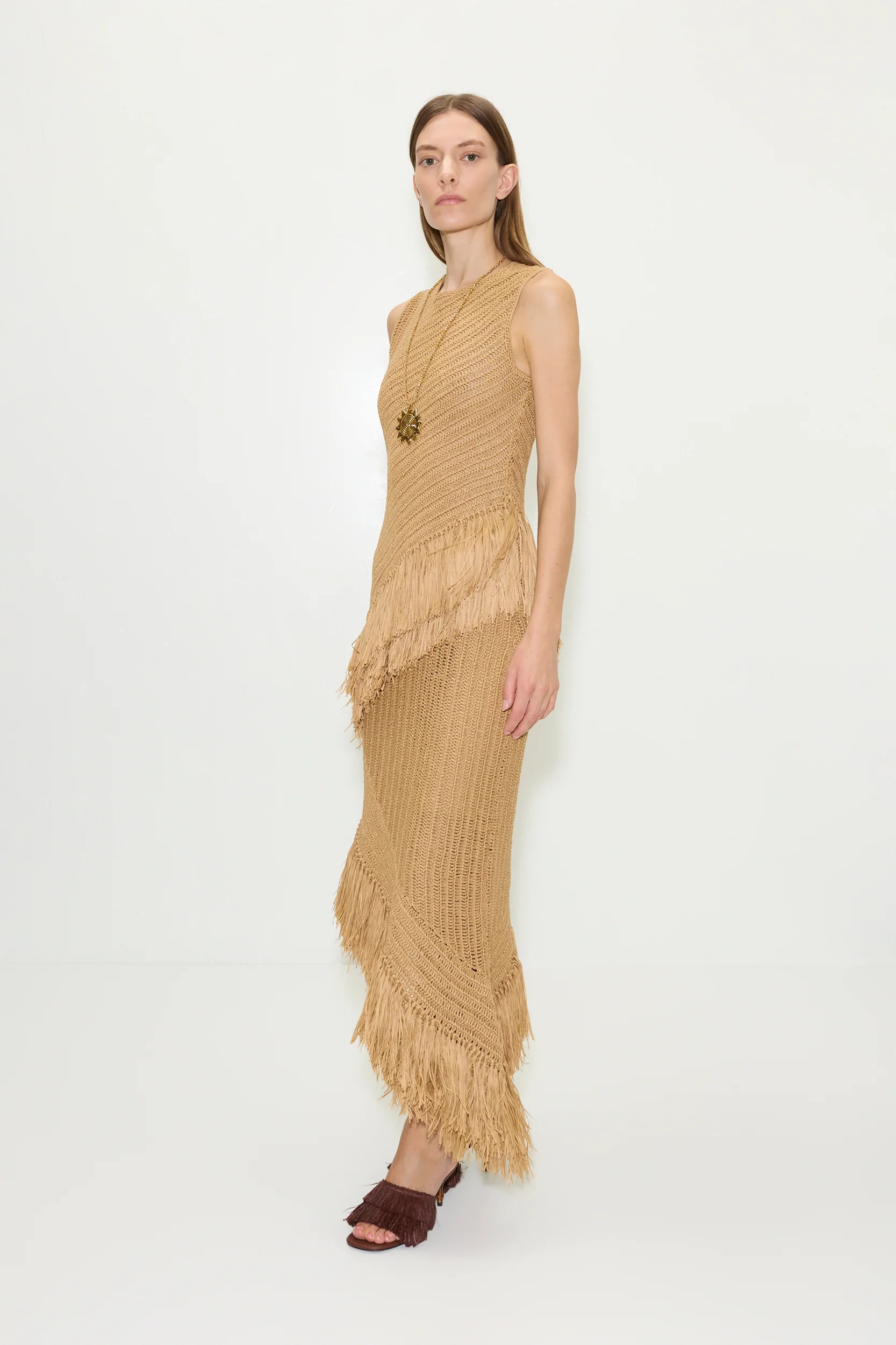 Beja Crochet Dress in Natural - Image 4