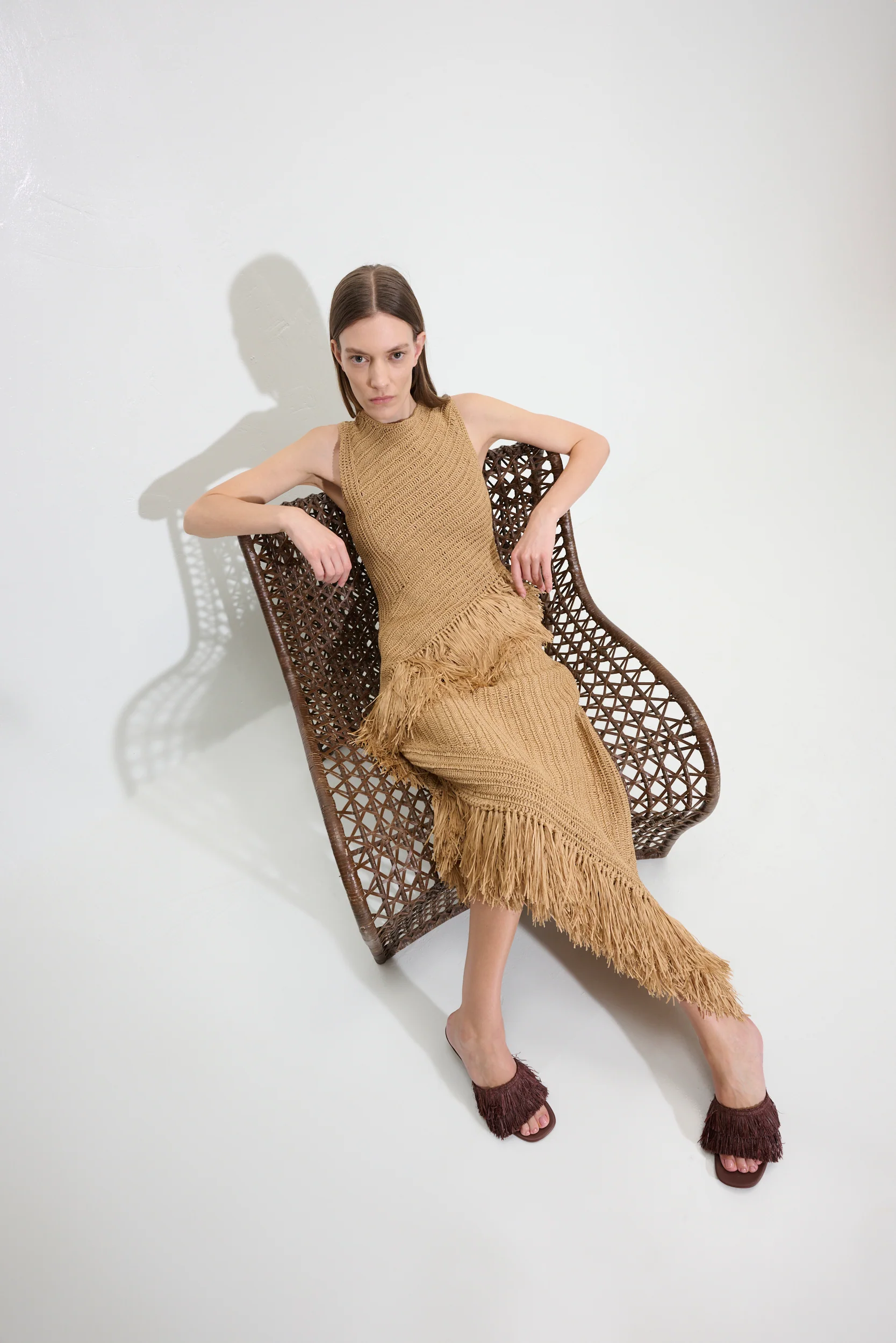 Beja Crochet Dress in Natural - Image 8